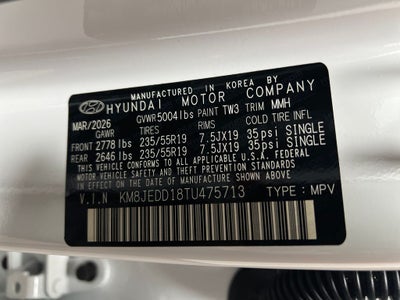 2026 Hyundai TUCSON HYBRID Limited