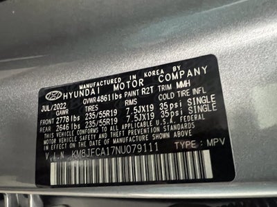 2022 Hyundai TUCSON HYBRID SEL Convenience