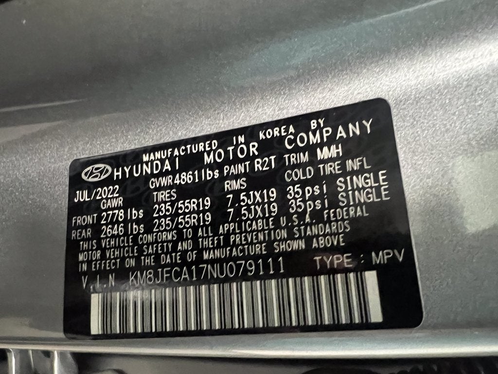 2022 Hyundai TUCSON HYBRID SEL Convenience