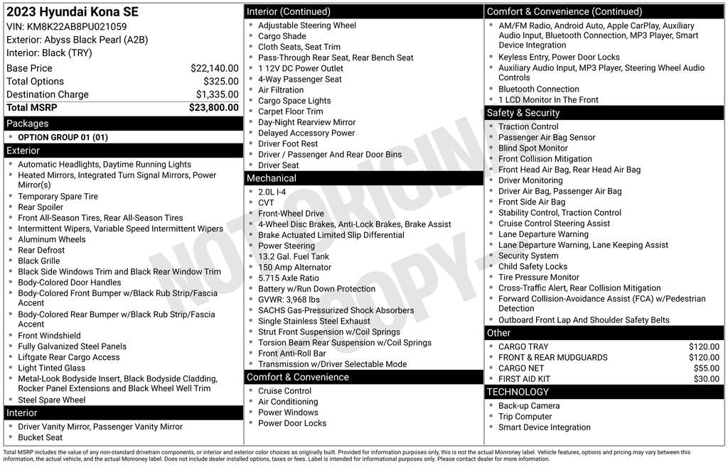 2023 Hyundai KONA SE