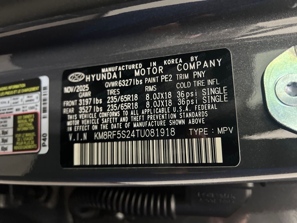 2026 Hyundai PALISADE SE