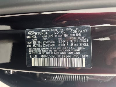 2026 Hyundai PALISADE SEL 7 Passenger