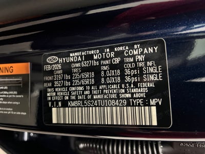 2026 Hyundai PALISADE SEL 7 Passenger