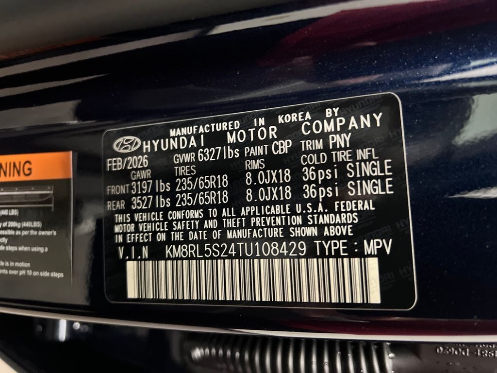 2026 Hyundai PALISADE SEL 7 Passenger