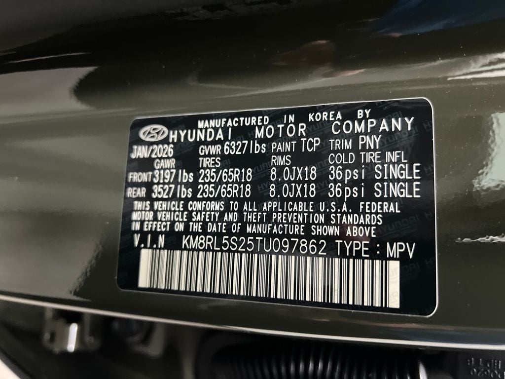 2026 Hyundai PALISADE SEL 7 Passenger