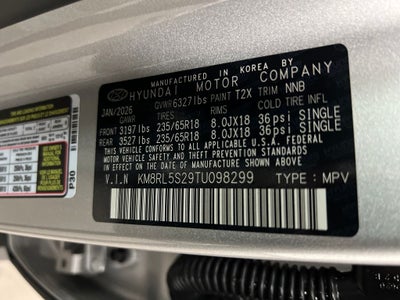 2026 Hyundai PALISADE SEL 7 Passenger