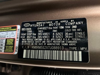 2026 Hyundai PALISADE Calligraphy