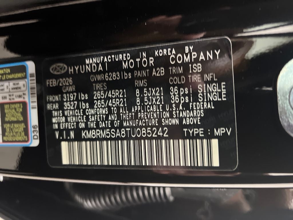 2026 Hyundai PALISADE HYBRID Calligraphy