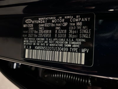 2026 Hyundai PALISADE SEL Premium 7 Passenger