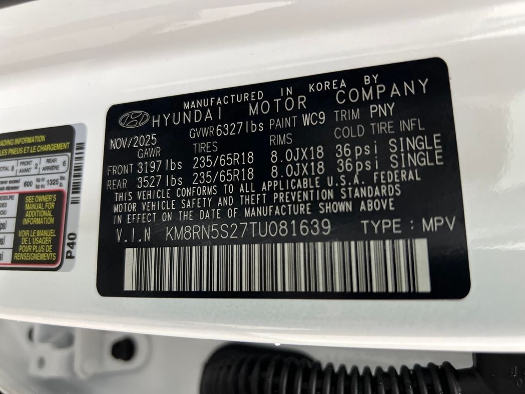 2026 Hyundai PALISADE SEL Premium 8 Passenger