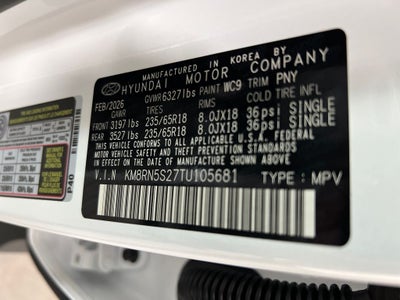 2026 Hyundai PALISADE SEL Premium 8 Passenger