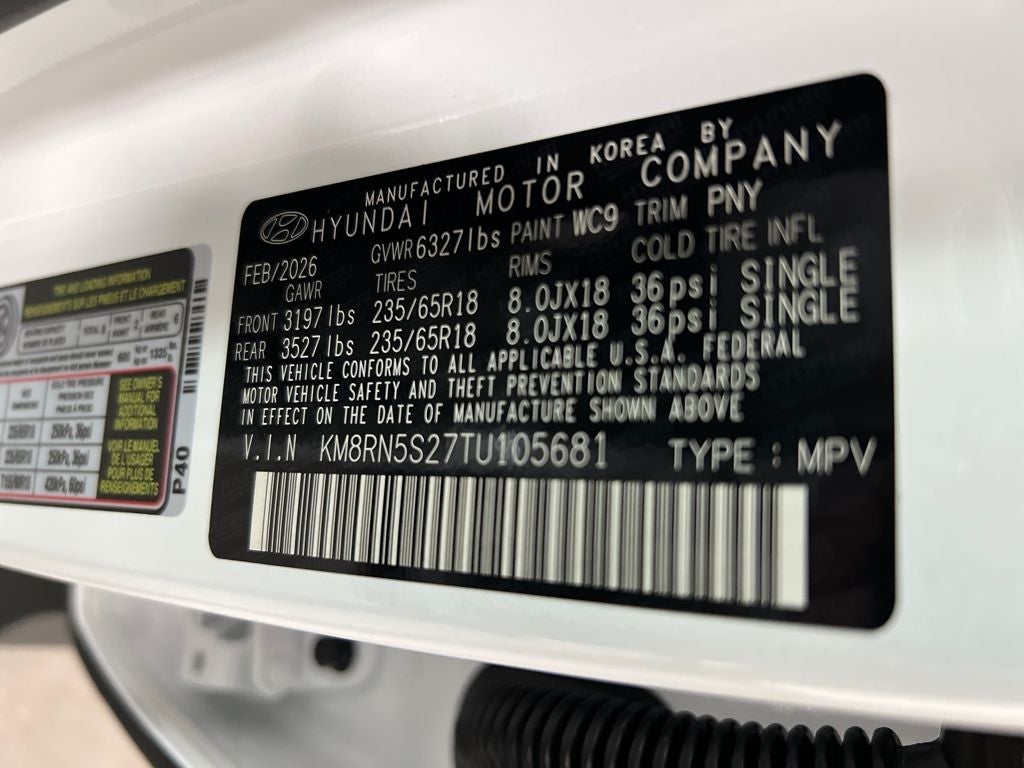 2026 Hyundai PALISADE SEL Premium 8 Passenger