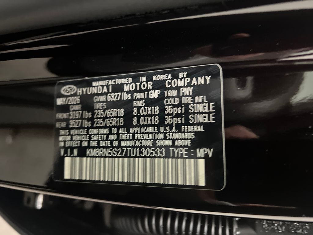 2026 Hyundai PALISADE SEL Premium 7 Passenger