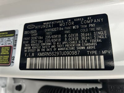 2026 Hyundai PALISADE SEL Premium 8 Passenger