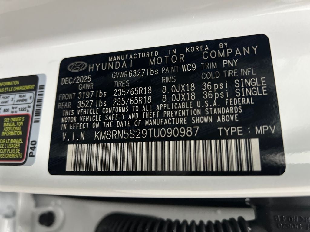 2026 Hyundai PALISADE SEL Premium 8 Passenger