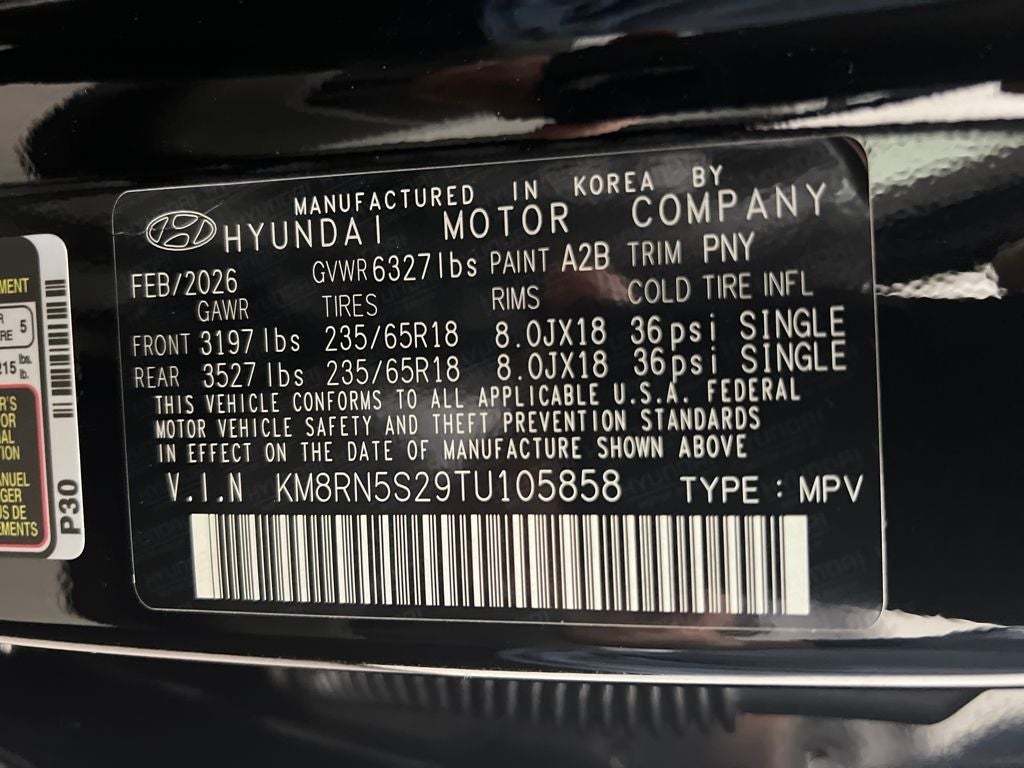 2026 Hyundai PALISADE SEL Premium 7 Passenger
