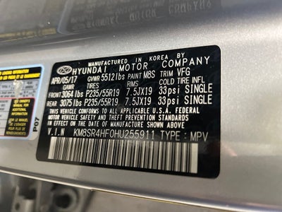 2017 Hyundai SANTA FE Limited Ultimate