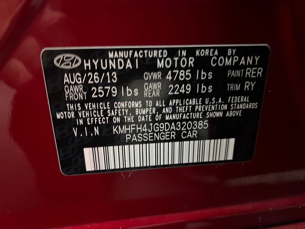 2013 Hyundai AZERA Base