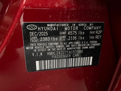 2026 Hyundai SONATA HYBRID Blue
