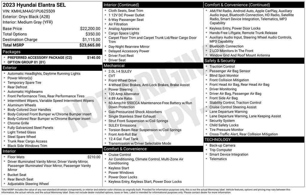 2023 Hyundai ELANTRA SEL