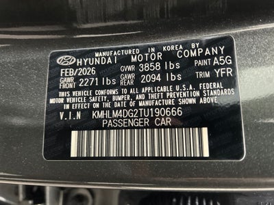 2026 Hyundai ELANTRA SEL Sport
