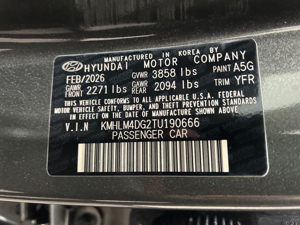 2026 Hyundai ELANTRA SEL Sport