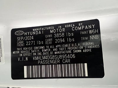 2025 Hyundai ELANTRA SEL Sport