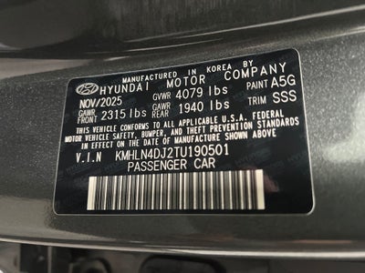 2026 Hyundai ELANTRA HYBRID Limited