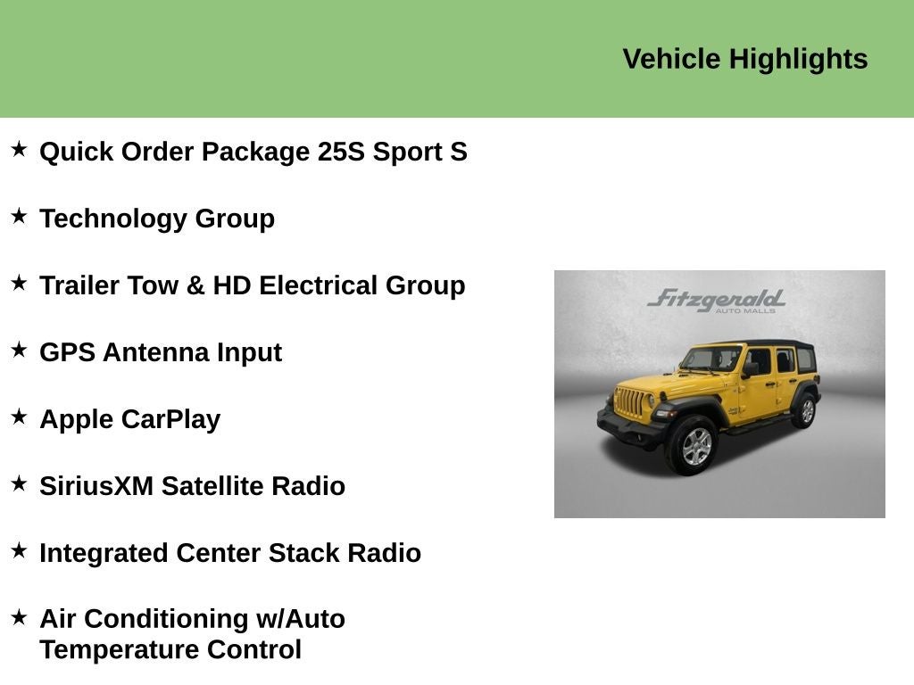 2021 Jeep Wrangler Unlimited Sport S 4x4