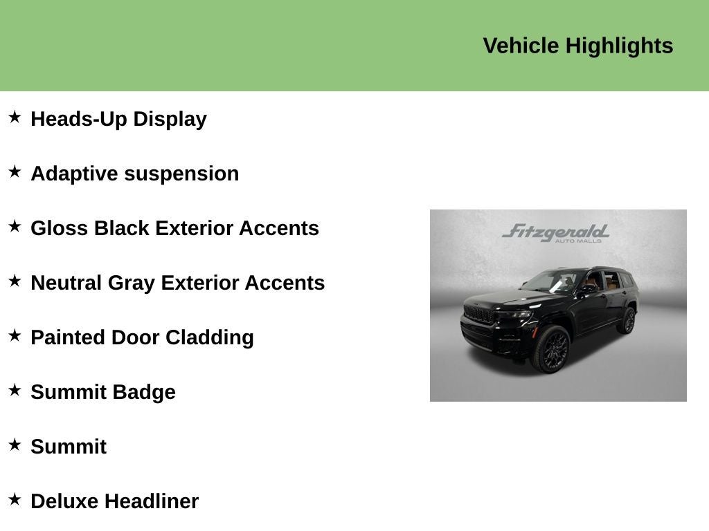 2025 Jeep Grand Cherokee L Summit Reserve 4x4