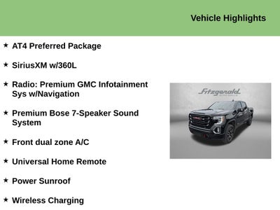 2021 GMC Sierra 1500 4WD Crew Cab Short Box AT4