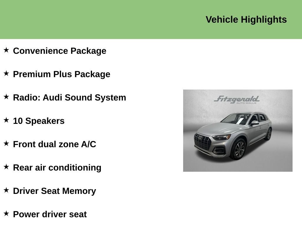 2021 Audi Q5 Premium Plus 45 TFSI quattro S tronic