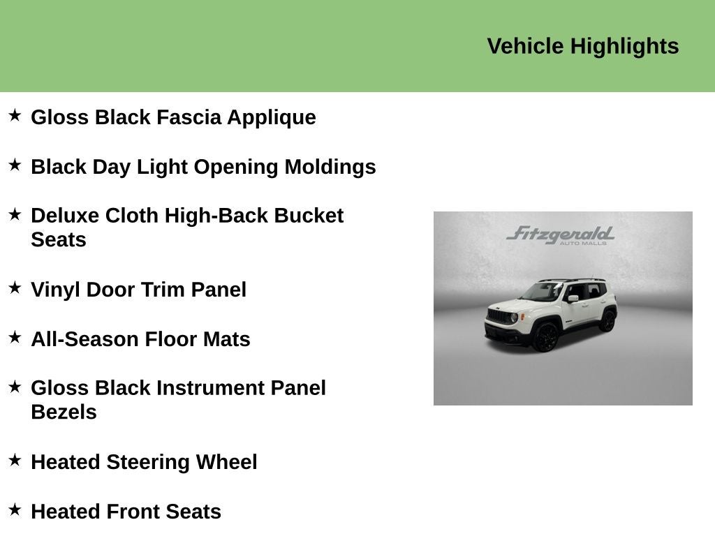 2017 Jeep Renegade Altitude FWD