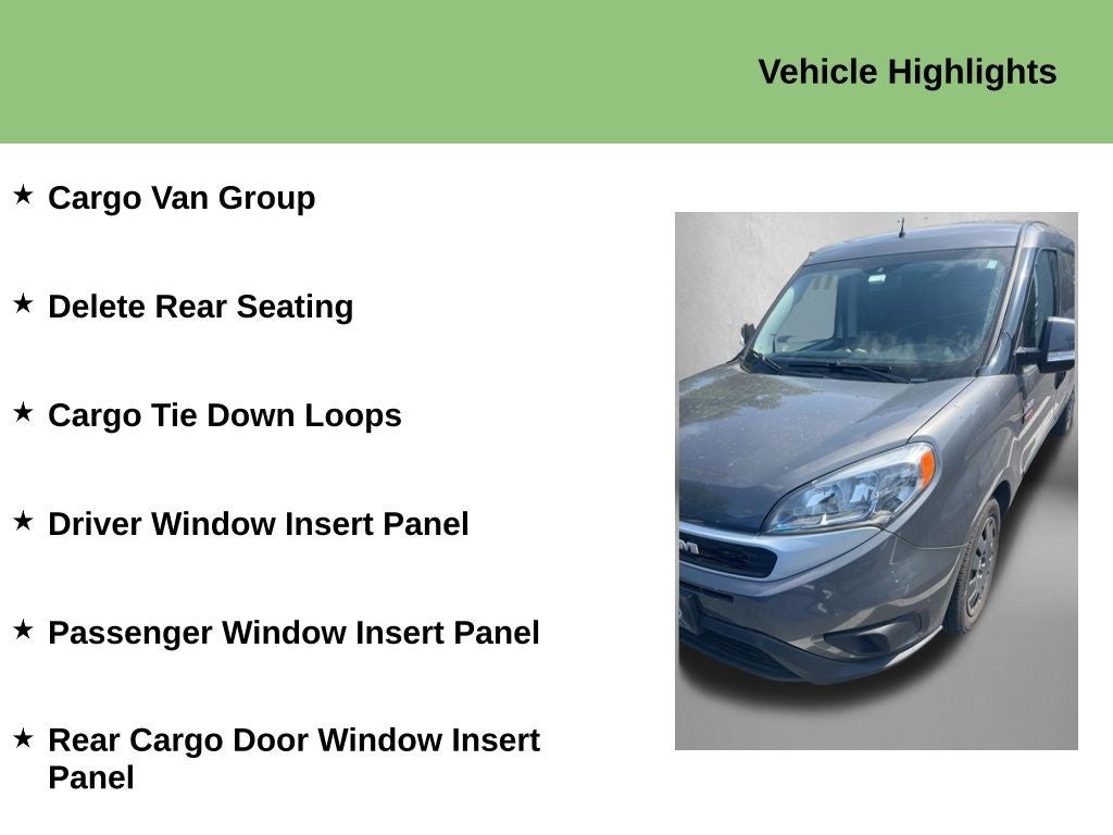 2020 RAM Promaster City Tradesman SLT