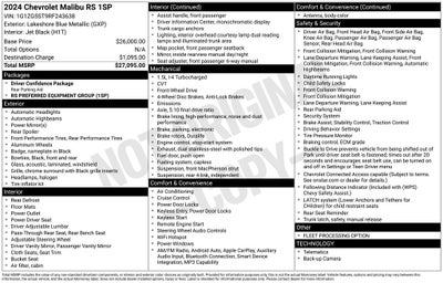 2024 Chevrolet Malibu RS