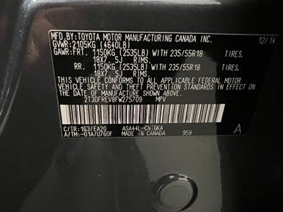 2015 Toyota RAV4 Limited