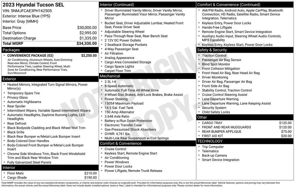 2023 Hyundai TUCSON SEL