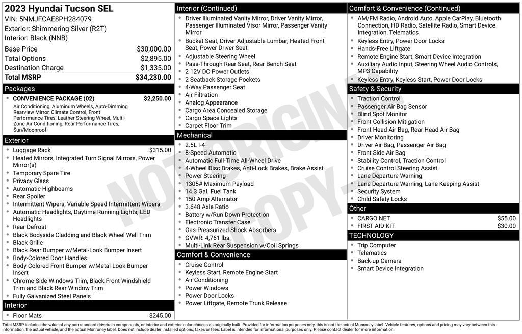 2023 Hyundai TUCSON SEL