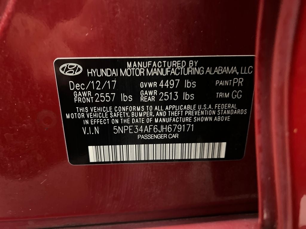 2018 Hyundai SONATA SEL