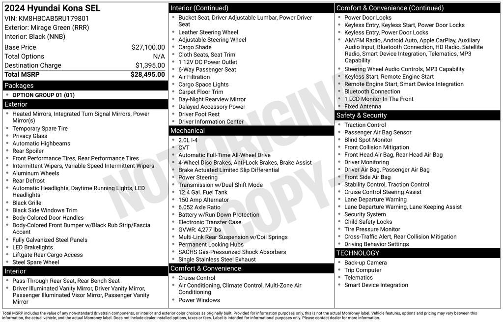 2024 Hyundai KONA SEL