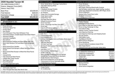 2020 Hyundai TUCSON SE