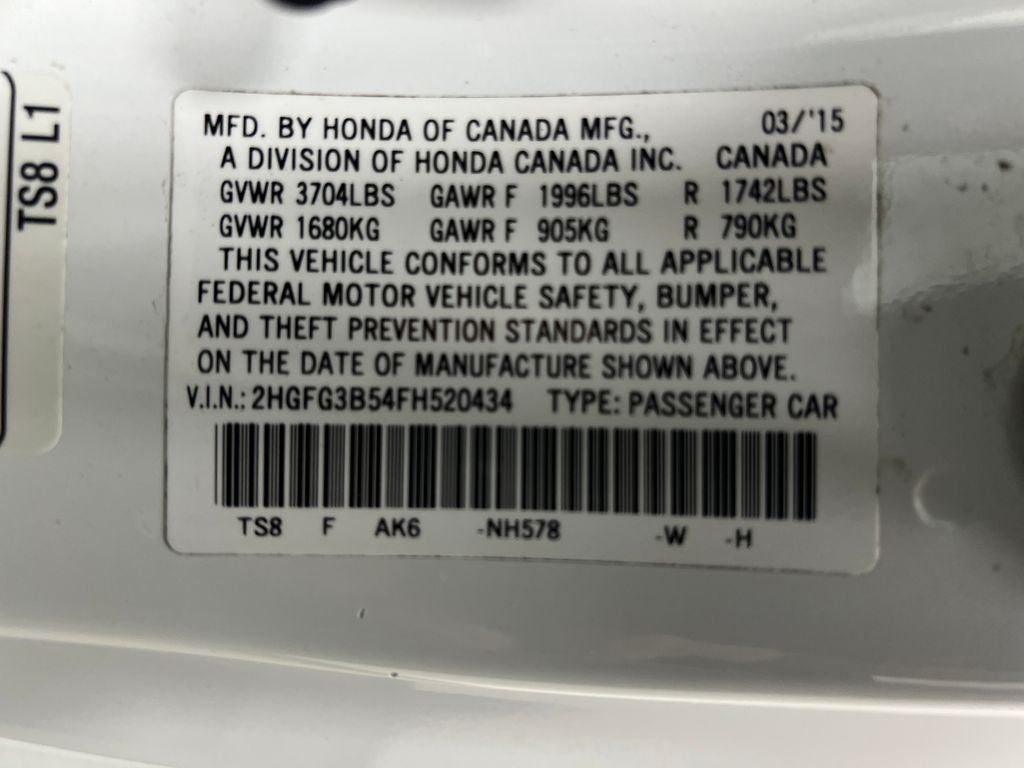 2015 Honda Civic LX