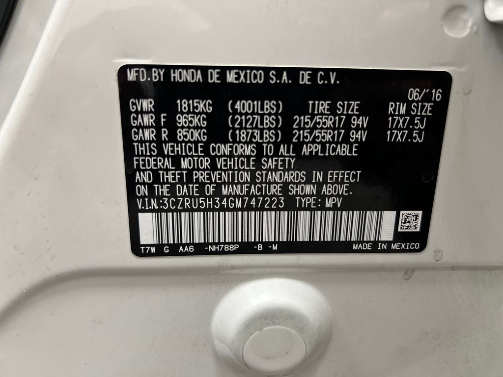 2016 Honda HR-V LX