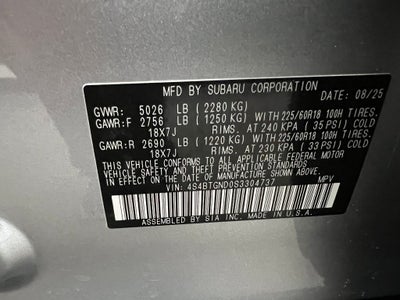 2025 Subaru Outback Limited XT