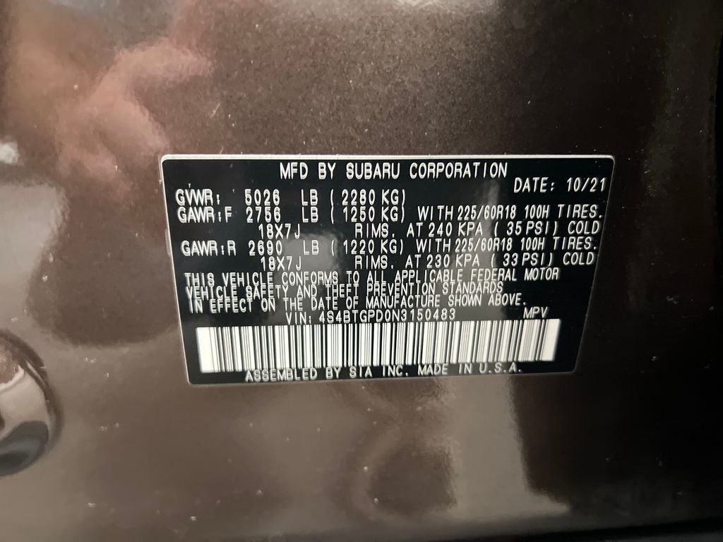 2022 Subaru Outback Touring XT