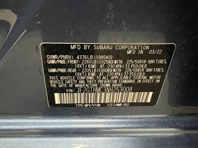 2022 Subaru Crosstrek Limited