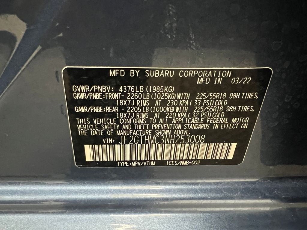 2022 Subaru Crosstrek Limited